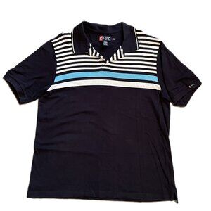 CHAPS by Ralph Lauren MENS SHIRT Size XL NAVY BLUE Short Sleeve POLO SHIRT 1054A